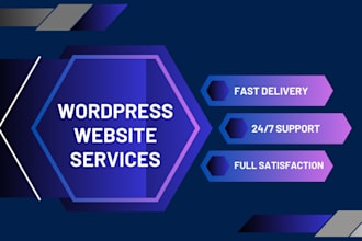 develop wordpress website design or blog website
