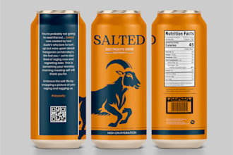 design beverage labels, soda, juice, wine, beer, liquor, can, energy drinks