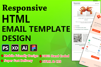 design responsive HTML email template
