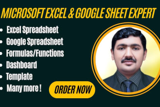 create, organize excel spreadsheet, google sheet and template