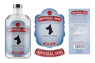 design professional bottle label for vodka, wine, beer, gin
