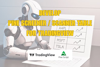 code a pine screeener and scanner table on tradingview pinescript