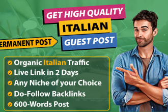 publish italian guest post with dofollow backlinks from italian sites