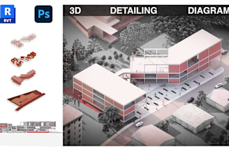 create a 3d bim architectural model in revit
