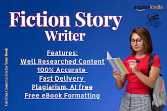 be your fiction book writer, fiction ebook ghostwriter, story, novel, fanfiction