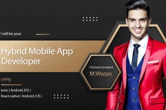 develop hybrid mobile app for cross platform with ionic for you