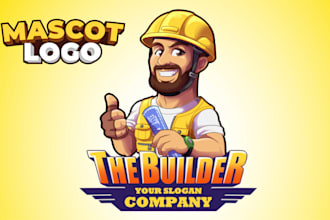 custom cartoon illustration and cartoon character for your brand logo modern