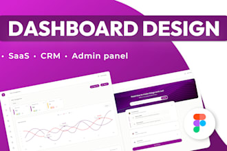 design dashboard, web app, CRM and admin panel UI
