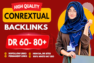 create white hat off page seo backlinks on high DR domain rating sites