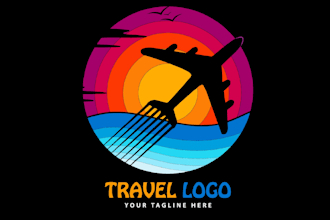 design modern attractive travel logo