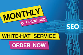 monthly off page seo backlink services