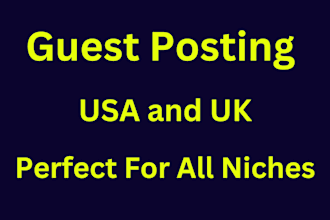 be perfect guest posting within few hours