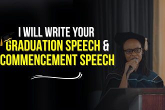 write your best graduation speech and commencement speech