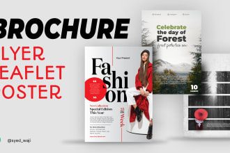 do flyer, brochure and pdf designs