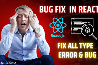 debug and fix javascript react jquery and PHP laravel errors