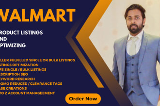 do walmart product listings and optimizing bulk or manual
