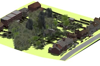 create neighbors buildings using vectorworks