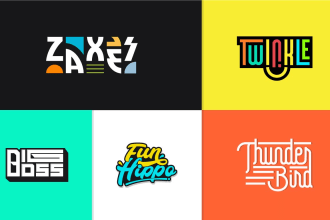 do creative typography logo design