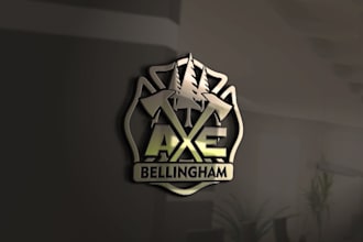 do a beautiful axe throwing logo for your company