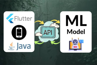 create apis, integrate apis, connect ml model and android app