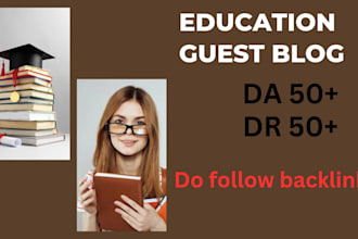 do a guest post on the education blog with SEO backlinks