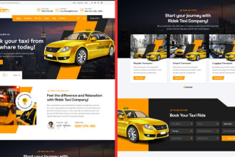 create a taxi booking cab booking chauffeur website integrating distance price