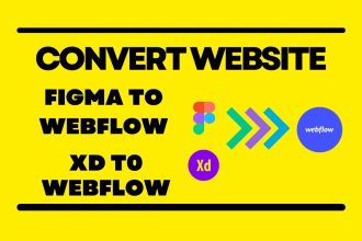 convert webflow website figma to webflow or xd to webflow website design