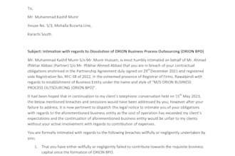 draft mou and letter of intent