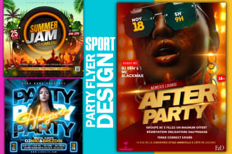 create a nice party, event, club, promo flyer design in 4 hrs