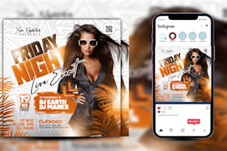create conversion driven postcard design, party, event or business flyer design