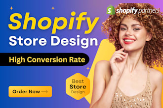 design or redesign shopify drop shipping store, modern ecommerce website expert