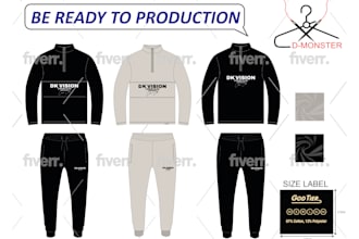 create fashion tech pack and clothing tech pack