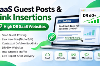do saas guest posts and link insertions on high DR websites