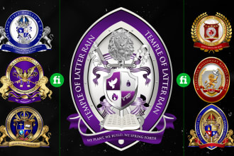design modern church seal, church ministry, school or bishop seal logo design
