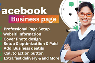 expert facebook business page setup and  pages paid marketing