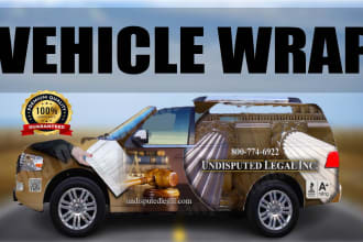 design  creative wrap for your van, car, bus,vehicle,caravan ,trailer,truck