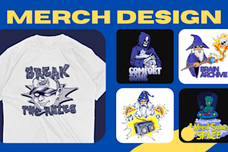 do custom logo, skull dark art or cartoon, for t shirt streetwear, skateboard
