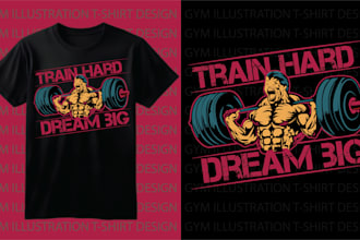 design gym fitness workout bodybuilding crossfit t shirt