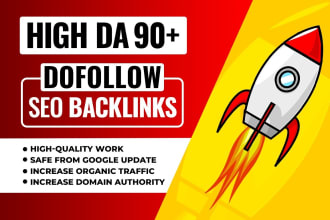 do da 90 plus high authority manual SEO dofollow backlinks linkbuilding service