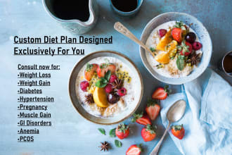 create your personalized custom diet plan for optimal health and wellness