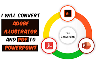 convert ai illustrator and PDF to powerpoint template