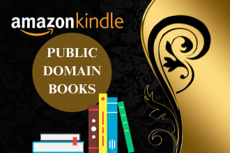 provide public domain illustrated annotated books to publish on amazon KDP