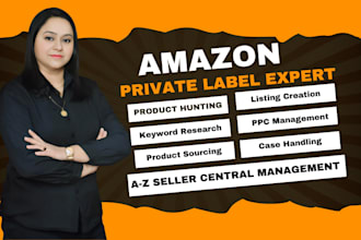 be your fba virtual assistant for amazon private label brands,amazon store setup