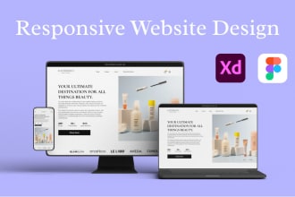 do an aesthetic figma website design and landing page design