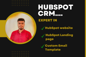 design hubspot website, hubspot landing page, and custom email template