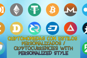 crearé logo para criptomonedas a tan solo 10 dólares