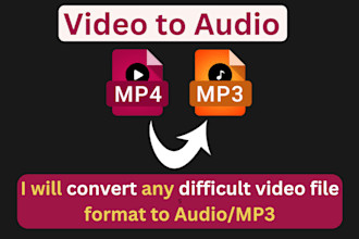 convert your video to high quality audio mp4 to mp3 or wav