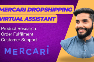 be your VA for mercari dropshipping