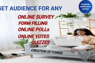 reach 1000 respondents to fill online surveys form and polls