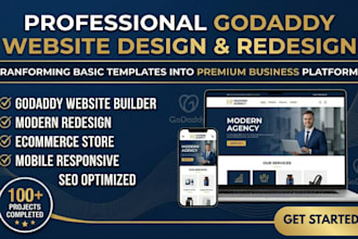 godaddy website design develop godaddy website redesign godaddy website godaddy